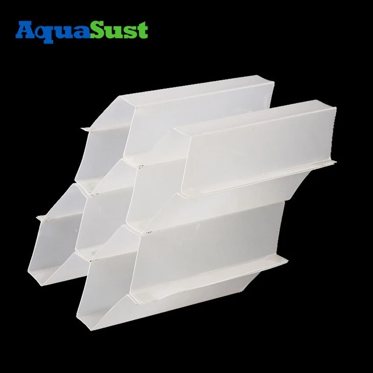 PP PVC Packing Filter Tube Settler For Water Purify