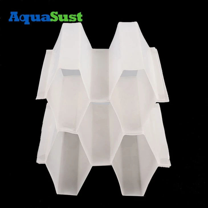 PP PVC Packing Filter Tube Settler For Water Purify